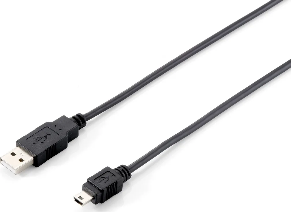 Equip USB 2.0 Cable USB-A male - mini USB-A male 1.8m (128521) - Image 1