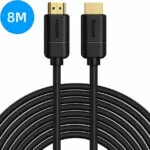 Baseus HDMI 2.0 Premium High Speed 4K 60Hz HDR Cable HDMI male - HDMI male 8m Μαύρο CAKGQ-E01