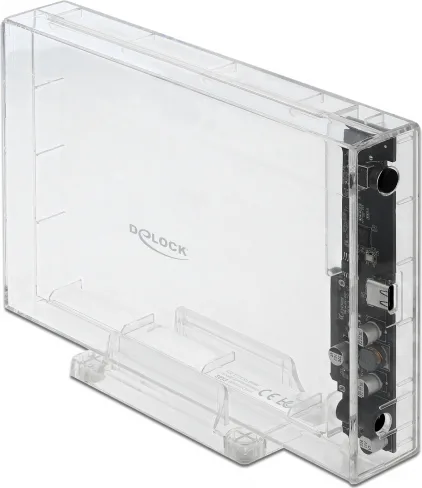 20201015140338_delock_42623_external_enclosure_for_ssd_hdd_3_5_with_type_c.jpeg DeLock Θήκη για Σκληρό Δίσκο 3.5" SATA III με σύνδεση USB 3.2 Type-C σε Διάφανο χρώμα 42623 - Image 1