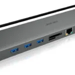 Acer USB-C Docking Station με HDMI 4K PD Ethernet και συνδεση 2 Οθονών Γκρι (LC.DCK11.001)