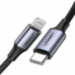 Ugreen US304 Braided USB-C to Lightning Cable 20W Μαύρο 1m (60759)