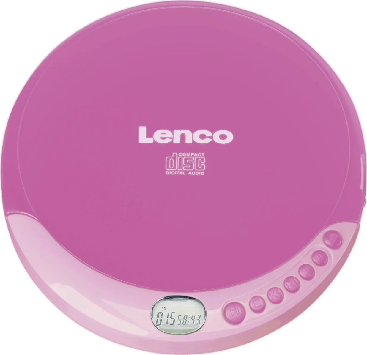 20201019112903_lenco_cd_011_pink.jpeg Lenco CD-011 CD-011 Φορητό Ηχοσύστημα με CD σε Ροζ Χρώμα - Image 1