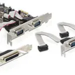 DeLock Κάρτα PCIe σε 4 θύρες RS232 DB9 Serial και 1 θύρα DB25 Parallel (89177)