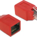 DeLock Βύσμα RJ-45 male/female Κόκκινο 65025