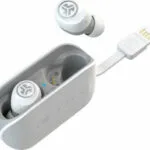 Jlab Go Air In-ear Bluetooth Handsfree Ακουστικά με Θήκη Φόρτισης Λευκά