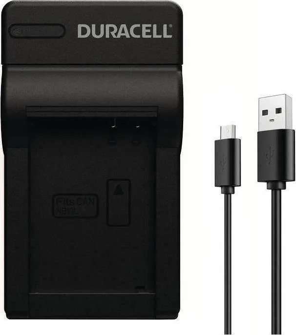 20201103151802_duracell_drc5908.jpeg Duracell Μονός Φορτιστής Μπαταρίας DRC5908 Συμβατός με Canon - Image 1