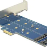 DeLock Κάρτα PCIe σε 2 θύρες M.2 NGFF + USB (89374)