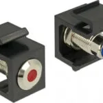 DeLock Keystone LED red 6V flat, Black (86464)