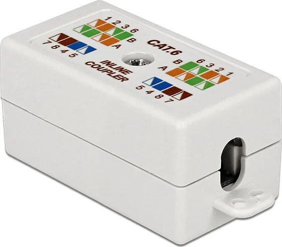 DeLock Junction Box for Network Cable Cat.6 UTP LSA Toolless - Image 1