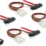 DeLock Mini SAS - 4x SAS 4x Molex Cable 1m Κόκκινο (DLK-83146)