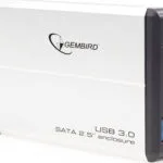Gembird Θήκη για Σκληρό Δίσκο 2.5" SATA III με σύνδεση USB 3.0 σε Ασημί χρώμα EE2-U3S-2-S