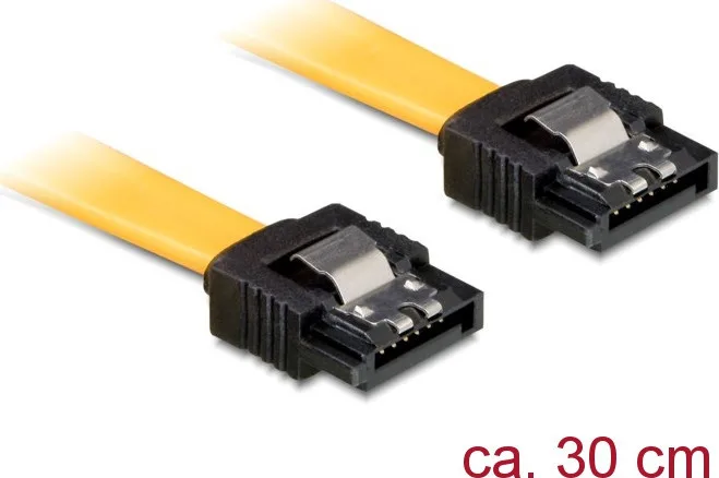 DeLock 7-Pin SATA III - 7-Pin SATA III Cable 30cm Κίτρινο (82805) - Image 1