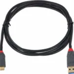 Lindy Anthra USB 3.1 Cable USB-C male - USB-A 100W PD Μαύρο 1.5m 36912