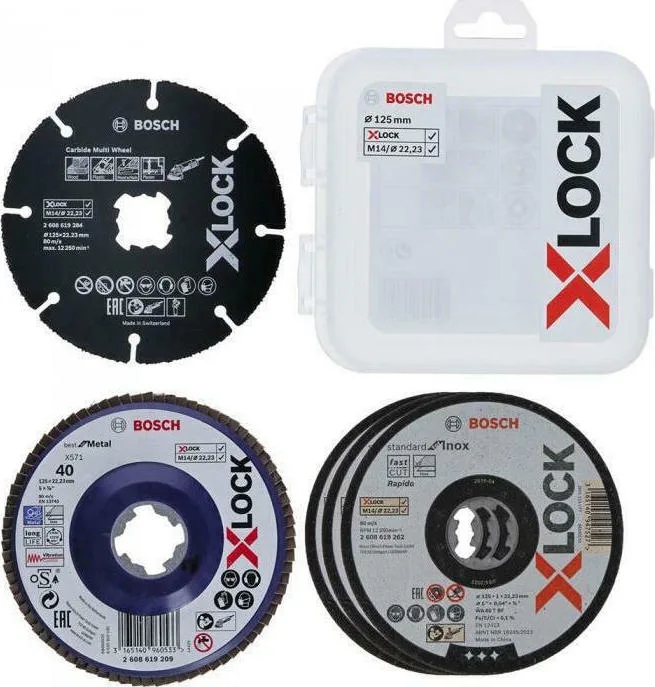 20210112111424_bosch_kit_x_lock_2608619374_125mm_5tmch.jpeg Bosch Kit X-Lock Δίσκος Κοπής Μετάλλου 125mm 5τμχ 2608619374 - Image 1