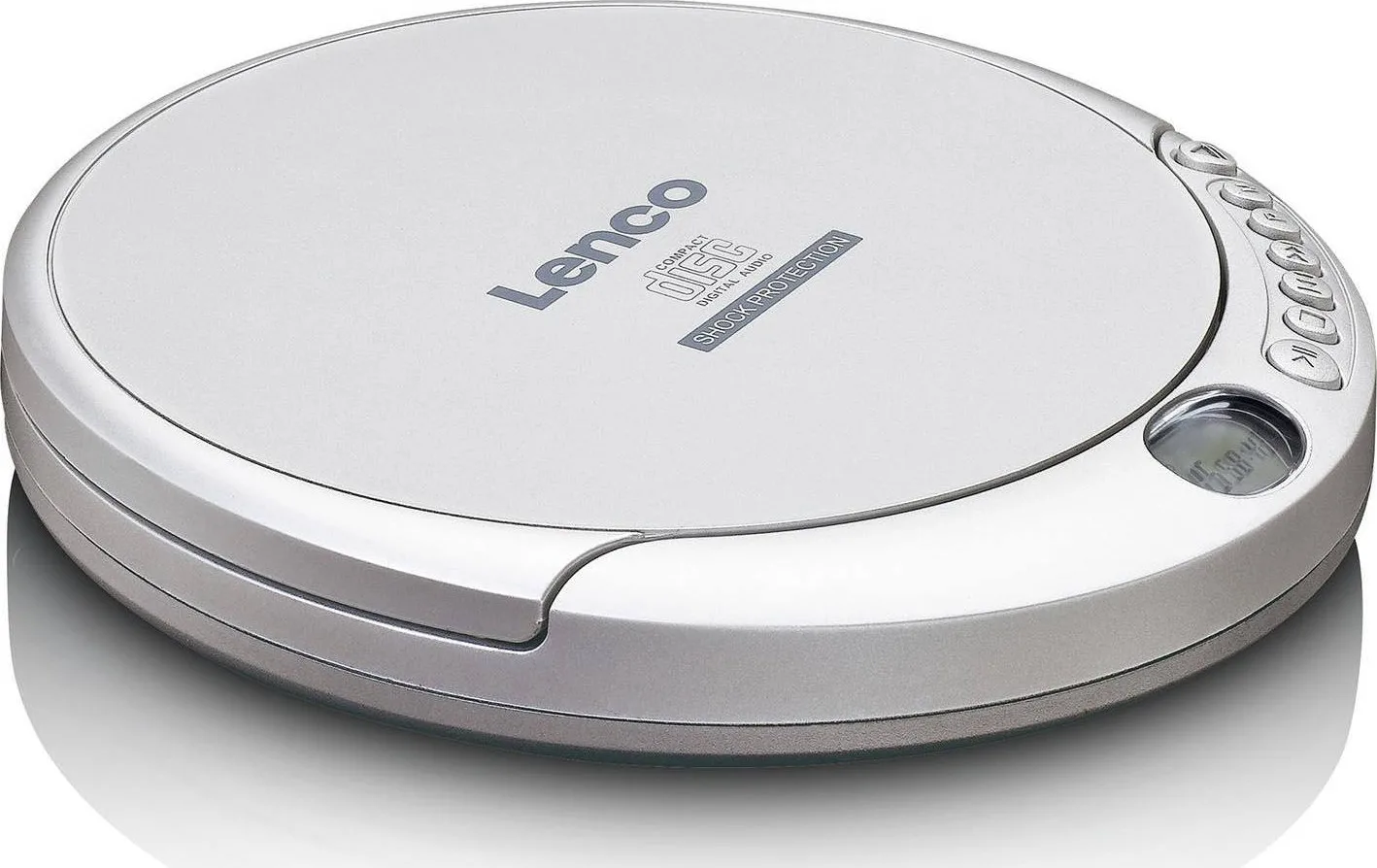 20210113152017_lenco_cd_201.jpeg Lenco CD-201 CD-201 Φορητό Ηχοσύστημα με CD σε Ασημί Χρώμα - Image 1