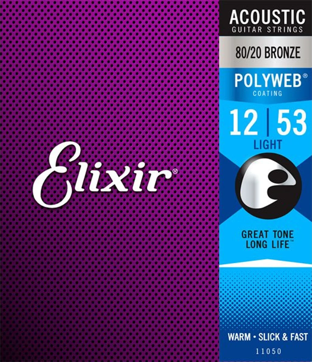 20210113160433_elixir_11050.jpeg Elixir Σετ 80/20 Bronze Χορδών 12 - 53" για Ακουστική Κιθάρα Polyweb 11050 - Image 1