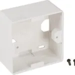 EFB Κουτί Διακόπτη Πρίζας 80x80x40mm σε Λευκό Χρώμα ET-25084V3