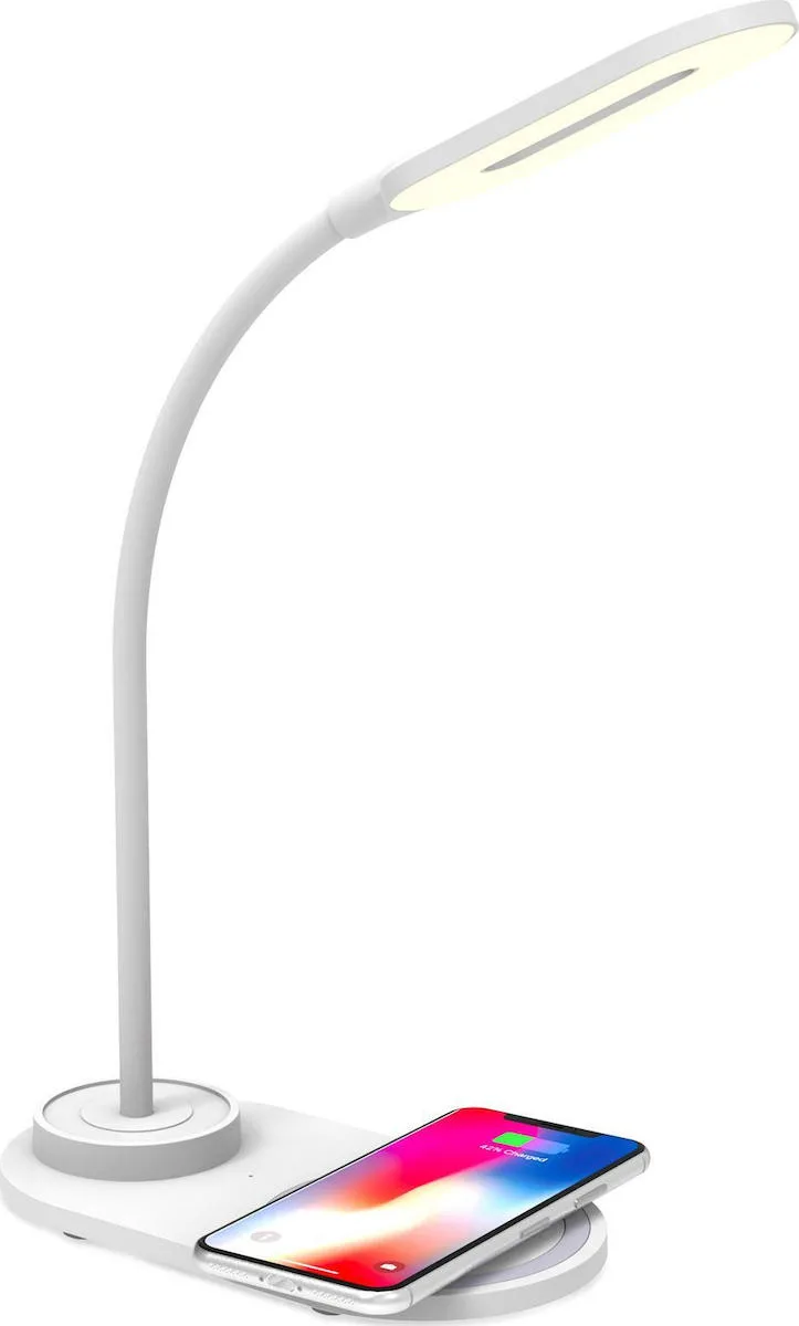 20210119170026_celly_led_lamp_wireless_charging_pad_qi_leyko.jpeg Celly Ασύρματος Φορτιστής (Qi Pad) 10W Λευκός (WLLIGHTMINI) - Image 1