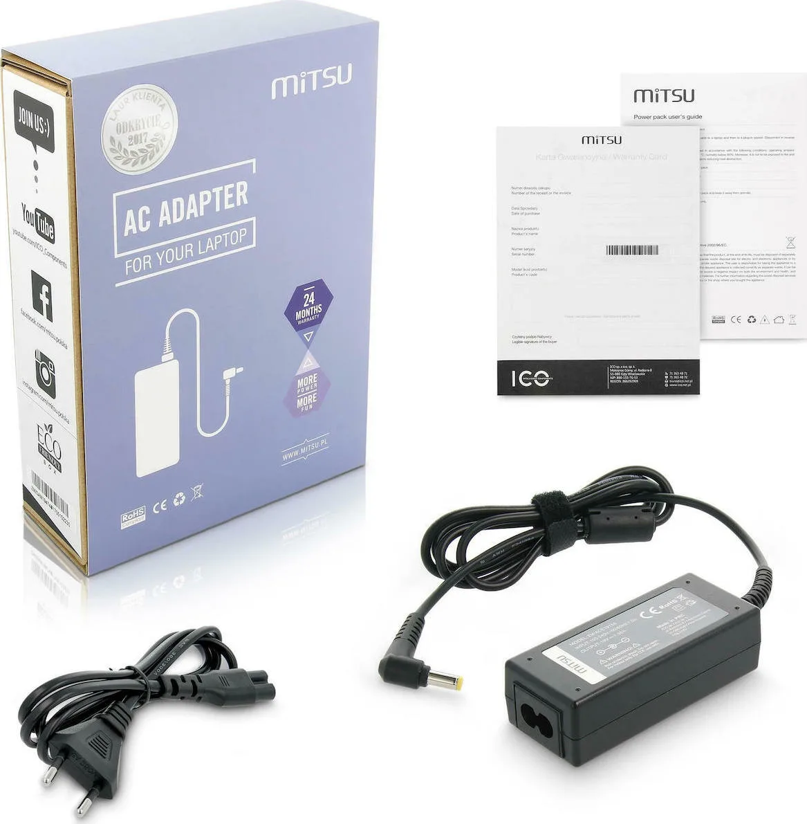 20210125123349_mitsu_ac_adapter_30w_5zm059.jpeg Mitsu AC Adapter 30W (5ZM059) - Image 1