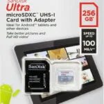 Sandisk Ultra microSDXC 256GB V30 UHS-I 100MB/s με αντάπτορα