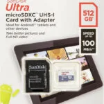 Sandisk Ultra microSDXC 512GB Class 10 UHS-I 100MB/s με αντάπτορα