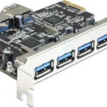 DeLock Κάρτα PCIe σε 5 εξωτερικές και 2 εσωτερικές θύρες USB 3.0 (89355)