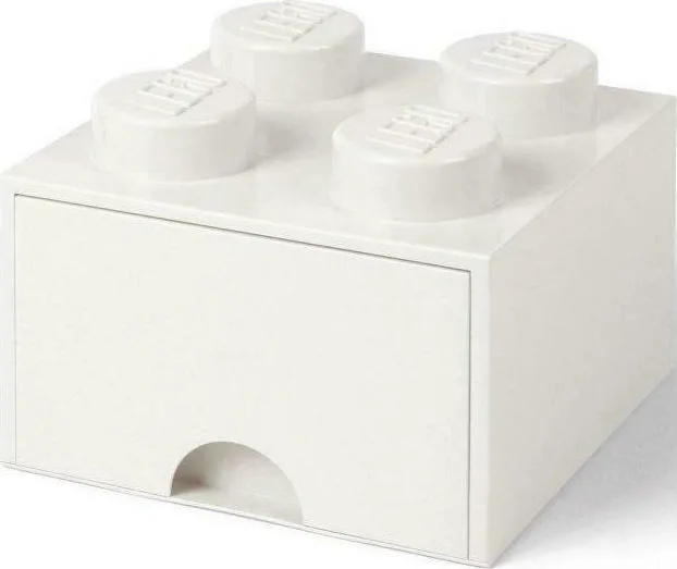 20210128160043_lego_storage_desk_drawer_white.jpeg LEGO Παιδικό Κουτί Αποθήκευσης από Πλαστικό Storage Desk Drawer Λευκό 15x11.3x11.3cm 40201735 - Image 1