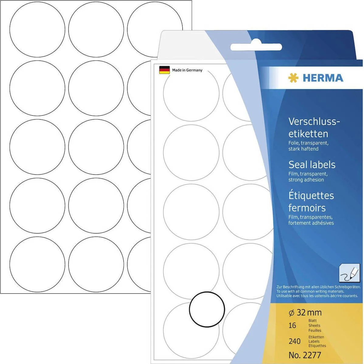 20210128163842_herma_aytokollites_etiketes_2277_se_diafano_chroma_32mm.jpeg Herma 240 Αυτοκόλλητες Ετικέτες 2277 Στρογγυλές σε Διάφανο Χρώμα 32mm - Image 1