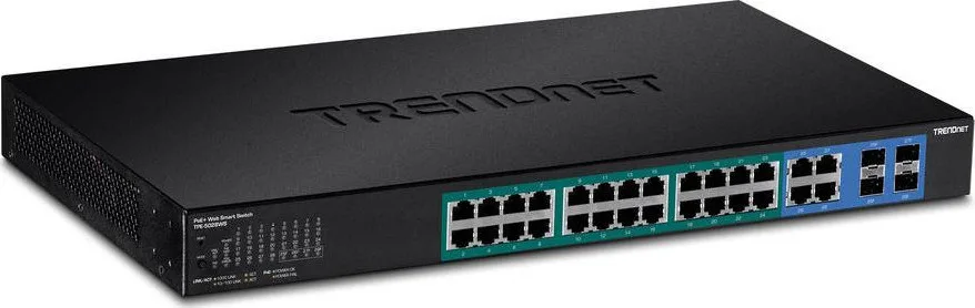 Trendnet TPE-5028WS Managed L2 PoE+ Switch με 28 Θύρες Gigabit (1Gbps) Ethernet και 4 SFP Θύρες - Image 1
