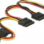 DeLock 15-Pin Sata - 4-Pin Floppy Cable 0.2m Πολύχρωμο 60171