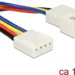 DeLock 4-Pin pwm - 4-Pin pwm Cable 0.1m Πολύχρωμο 85360
