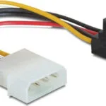 DeLock 15-Pin Sata - 4-Pin Molex Cable 0.15m Πολύχρωμο 60121