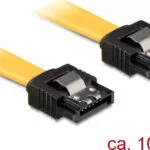 DeLock 7-Pin SATA III - 7-Pin SATA III Cable 0.1m Κίτρινο (82797)