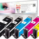 Peach Πακέτο Συμβατών Μελανιών Εκτυπωτή InkJet Canon PGI-580XXL/CLI-581XXL Πολλαπλό (Color) / Μαύρο 5τμχ PI100-396