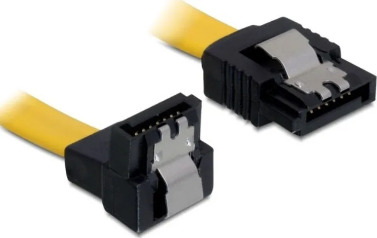 20210212101226_delock_7_pin_sata_iii_7_pin_sata_iii_angle_270_cable_0_1m_kitrino_82798.jpeg DeLock 7-Pin SATA III - 7-Pin SATA III Angle (270°) Cable 0.1m Κίτρινο (82798) - Image 1