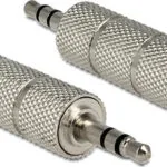 DeLock Μετατροπέας 3.5mm male σε 6.3mm female Ασημί 1τμχ 65548