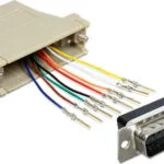 DeLock Μετατροπέας Parallel male σε RJ-45 female Λευκό (65433)