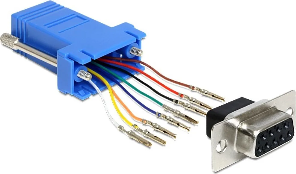 20210215165738_delock_serial_female_rj_45_female_65430.jpeg DeLock Μετατροπέας Serial female σε RJ-45 female Μπλε 1τμχ 65430 - Image 1