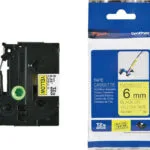 Brother TZE-FX611 Ταινία Ετικετογράφου 8m x 6mm σε Κίτρινο Χρώμα TZE-FX611