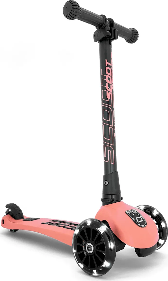 20210218152356_scoot_ride_highwaykick_3_led_peach.jpeg Scoot & Ride Παιδικό Πατίνι Αναδιπλούμενο Highwaykick 3 Τρίτροχο για 3-6 Ετών Ροζ 96357 - Image 1