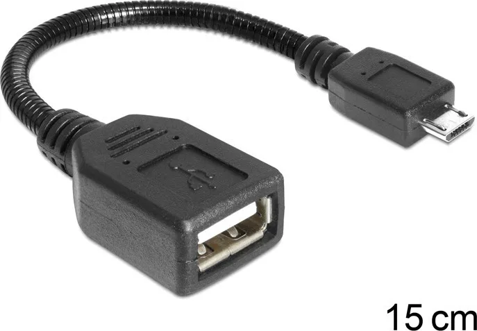 20210222130025_delock_micro_usb_male_usb_female_83293.jpeg DeLock Μετατροπέας micro USB male σε USB-A female 1τμχ 83293 - Image 1