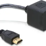 DeLock Μετατροπέας HDMI male σε HDMI 2x female 1τμχ 65056