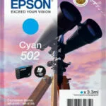 Epson 502 Γνήσιο Μελάνι Εκτυπωτή InkJet Κυανό (C13T02V24010)