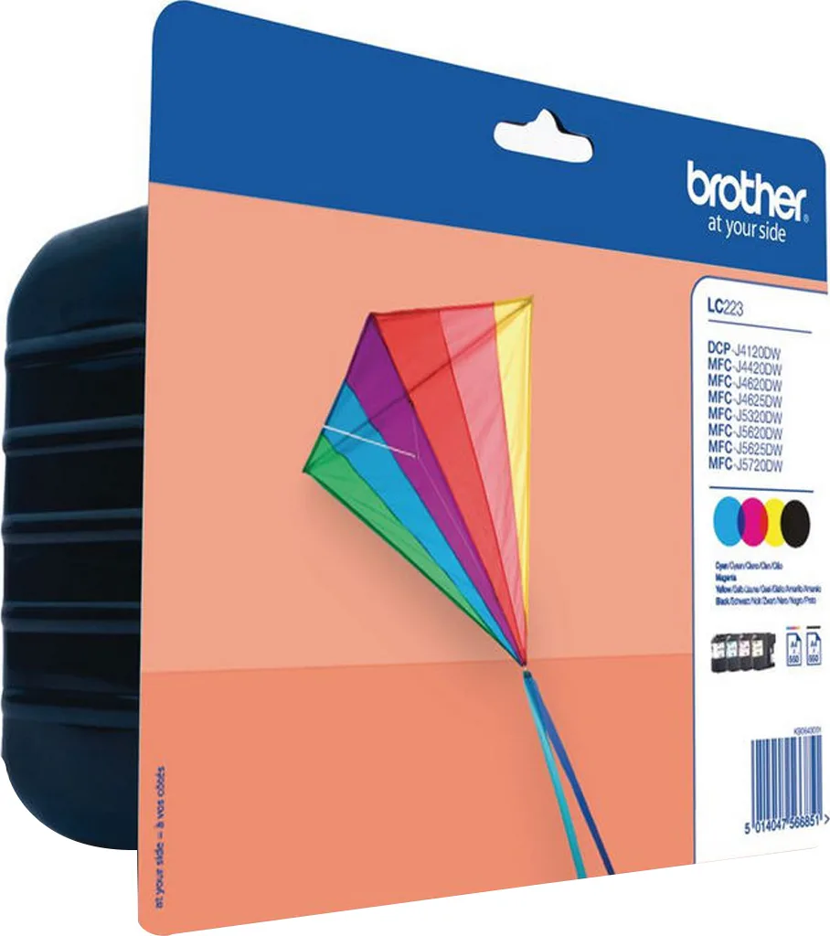 20210222132609_brother_lc223_multipack_lc223valbp.jpeg Brother LC223 Γνήσιο Πακέτο 4 Μελανιών Εκτυπωτή InkJet Κίτρινο / Κυανό / Ματζέντα / Μαύρο (LC-223VALBP) - Image 1