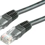 Roline U/UTP Cat.6 (Gigabit) Καλώδιο Δικτύου Ethernet 0.5m Μαύρο 21.99.1525