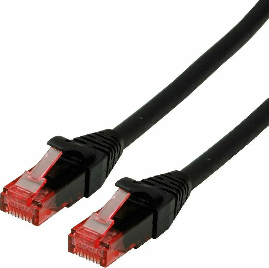 Roline U/UTP Cat.6 (Gigabit) Καλώδιο Δικτύου Ethernet 1.5m Μαύρο 21.15.2554 - Image 1