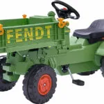 Παιδικό Τρακτέρ Fendt Gear Tray Ποδοκίνητο με Καρότσα & Πετάλι Πράσινο 800056552