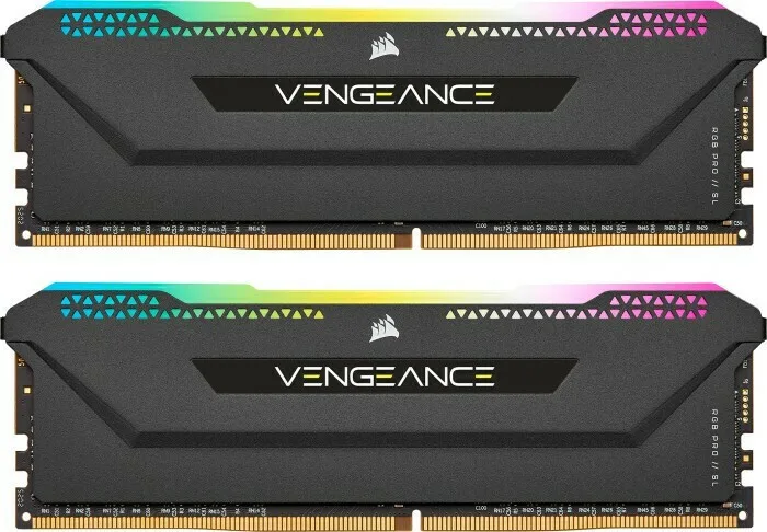 Corsair Vengeance RGB Pro SL DDR4 32GB RAM με 2x16GB Modules και Ταχύτητα 3200 για Desktop CMH32GX4M2E3200C16 - Image 1