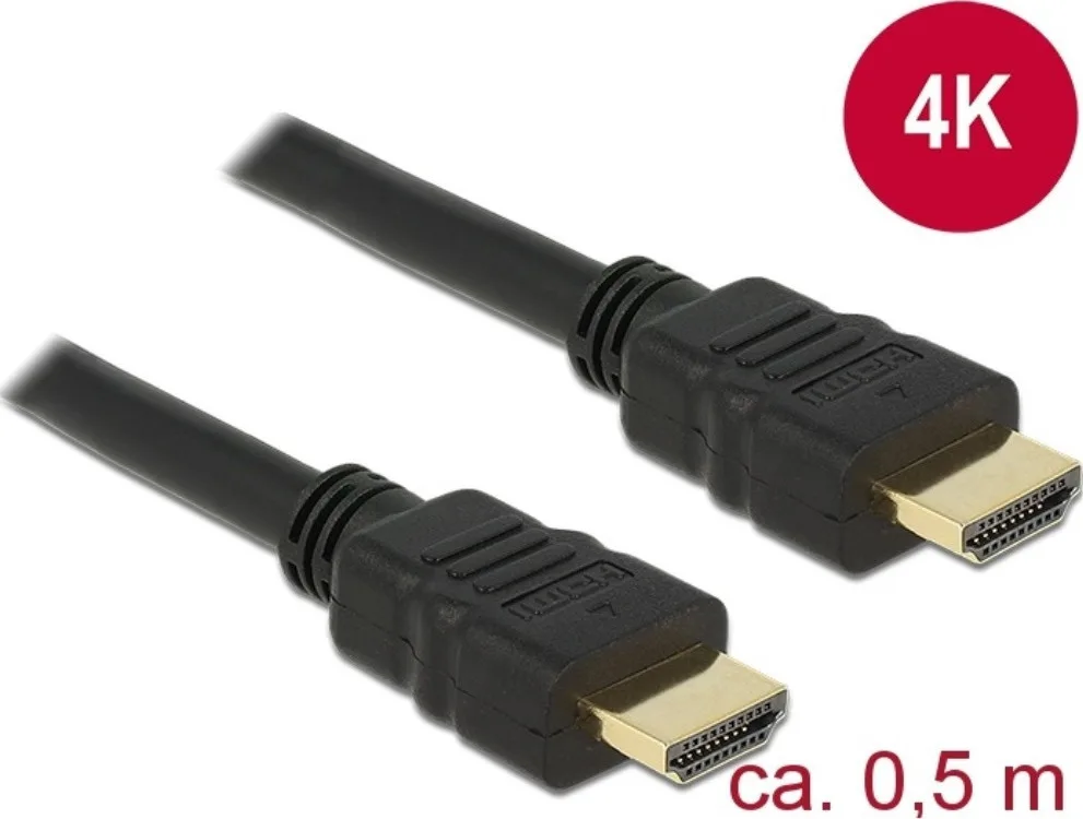 20210226134755_delock_cable_hdmi_male_hdmi_male_0_5m_84751.jpeg DeLock Cable HDMI male - HDMI male 0.5m Μαύρο 84751 - Image 1