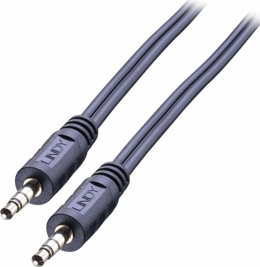 20210226140130_lindy_cable_3_5mm_male_3_5mm_male_1m_35641.jpeg Lindy Καλώδιο Ήχου 3.5mm male - 3.5mm male Μαύρο 1m με Επίχρυσους Ακροδέκτες 35641 - Image 1